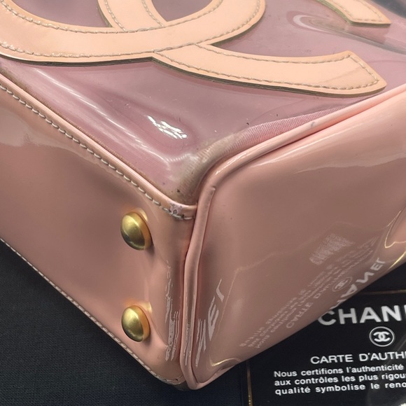 Chanel Vinyl Triple CC Clear Plastic PVC Transparent See-through Coco Tote Bag - Picture 7 of 16